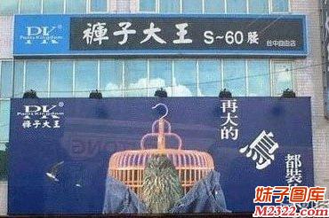 裤子奇葩广告语：再大的鸟都装得下(WWW.m2322.com)