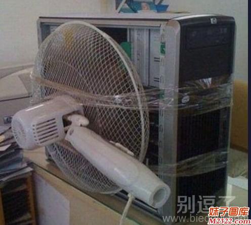 电脑主机巨无霸散热器风扇爆笑图片(WWW.m2322.com)