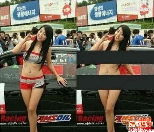 模特美女把衣服截掉后更吸引人注目(WWW.m2322.com)