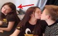 甜蜜情侣接吻吃奶引发一旁女人嫉妒 甜蜜情侣接吻吃奶引发一旁女人嫉妒