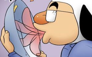 色漫画：美食的诱惑再加上女体宴实让人难以忍住